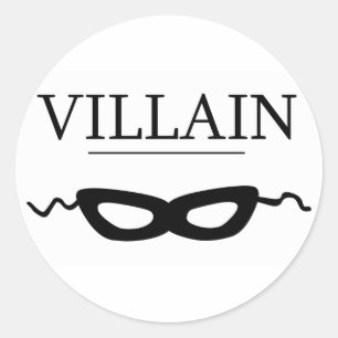 Villain Classic Round Sticker