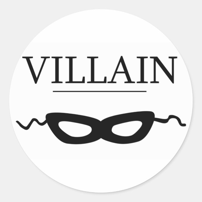 Villain Classic Round Sticker (Front)