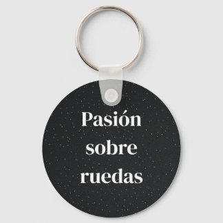 villain keychain with phrase from the world of mot