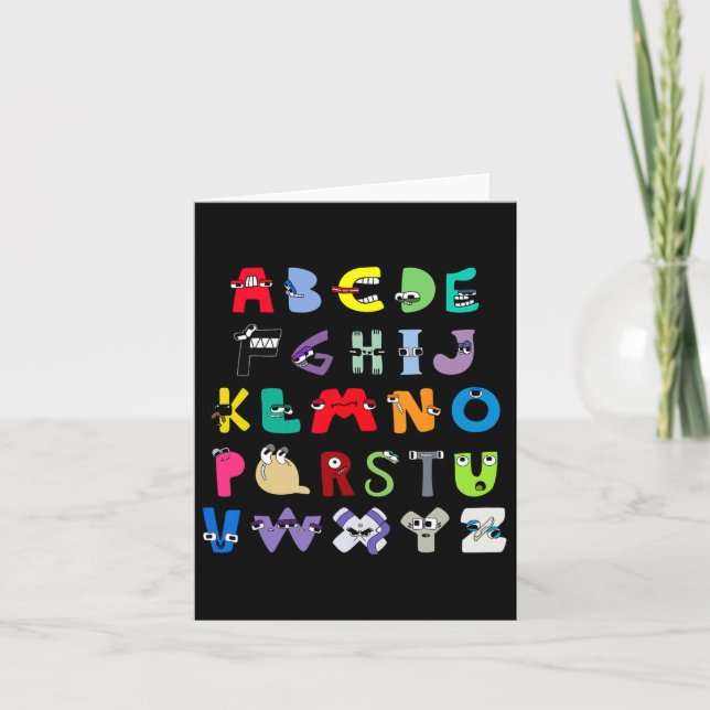 Villain Letter Abc Learning Boys Matching Evil Alp Card (Front)