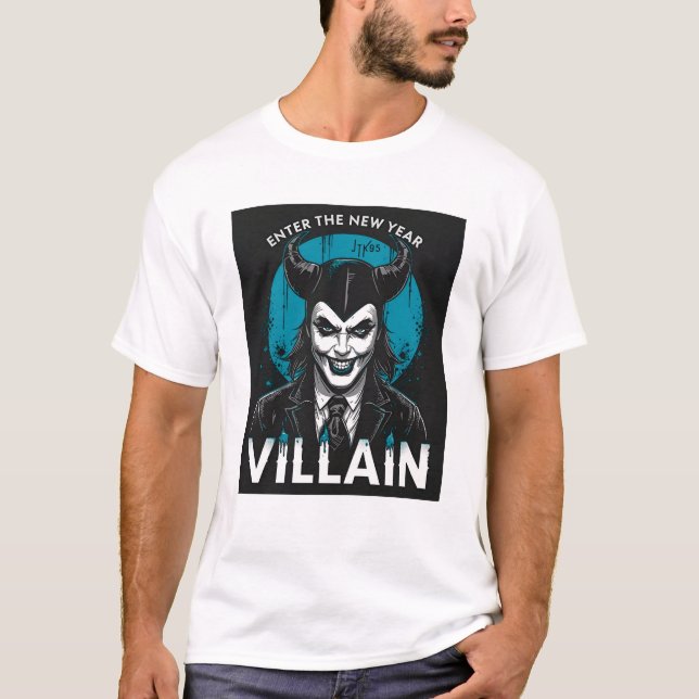 Villain t-shirt  happy new year  (Front)