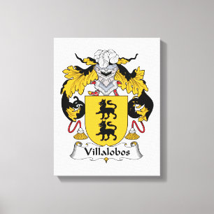 Villalobos Family Crest Canvas Print