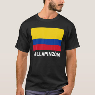 Villapinzon Colombia Flag Emblem Escudo Bandera Cr T-Shirt