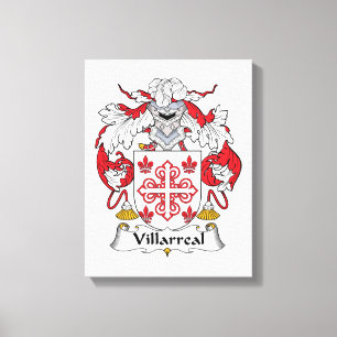 Villarreal Family Crest Canvas Print