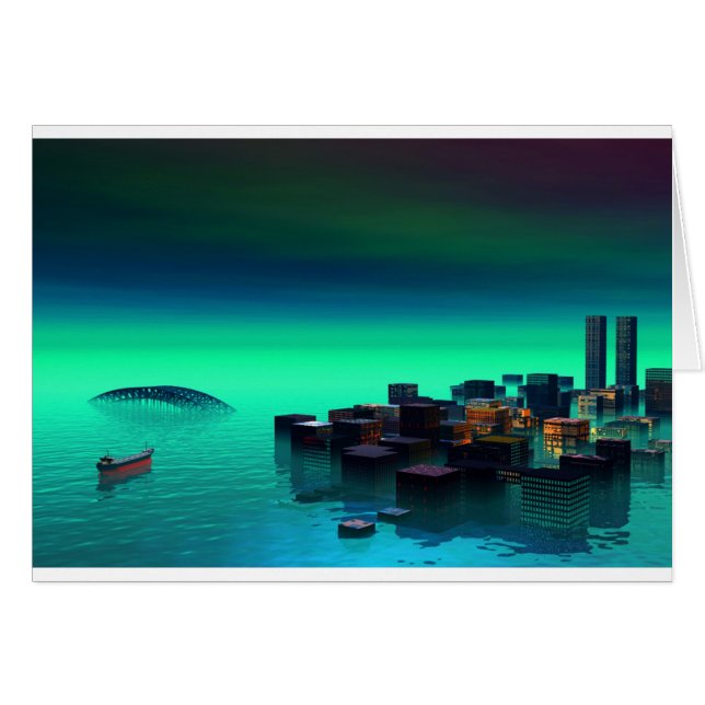 Ville dans l'eau (Devant horizontal)