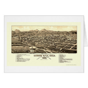 Ville de Canon, carte panoramique de Co - 1882