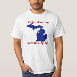 Ville de Drunkest dans le T-shirt transversal
