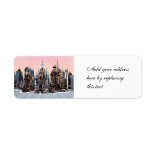 Ville de fantasy futuriste Art de la skyline de sc