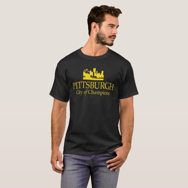VILLE DE PITTSBURGH DE T-SHIRT DE CHAMPIONS (Devant entier)