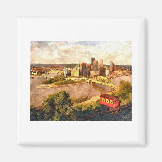 Ville de Pittsburgh Magnet (Devant)