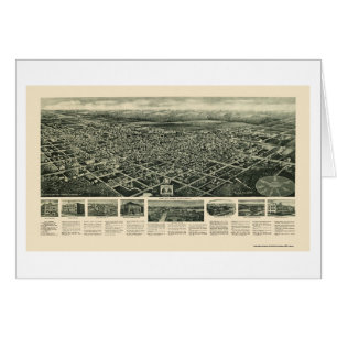 Ville de port d'oeufs, carte panoramique de NJ -