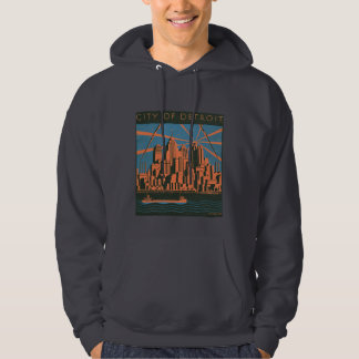Ville de sweat - shirt à capuche de Detroit