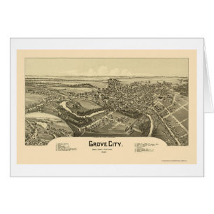 Ville de verger, carte panoramique de PA - 1901