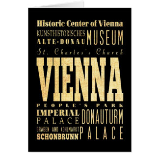 Ville de Vienne d'art de typographie de l'Autriche