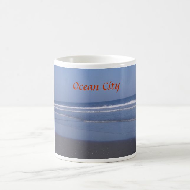 Ville d'océan - l'Océan Atlantique - tasse de café (Centre)