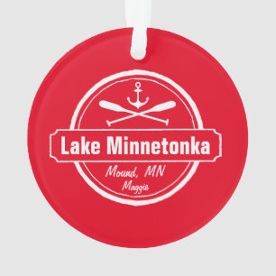Ville et nom d'ancre de Minnetonka Minnesota de