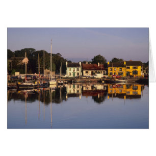Ville et port, Kinvarra, comté de Galway,