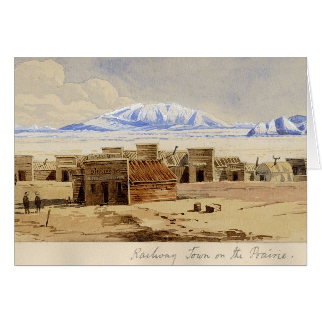 Ville ferroviaire sur la prairie (Devant horizontal)