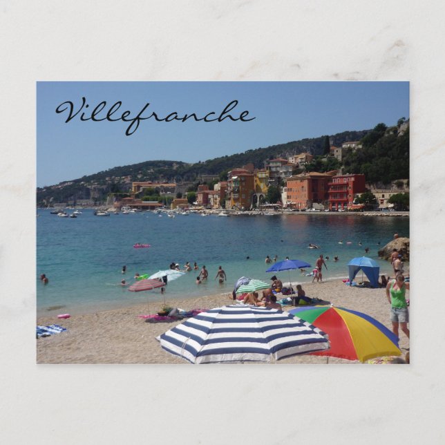 villefranche umbrellas postcard (Front)