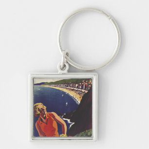Villers-sur-Mer in Calvados department in Normandy Keychain
