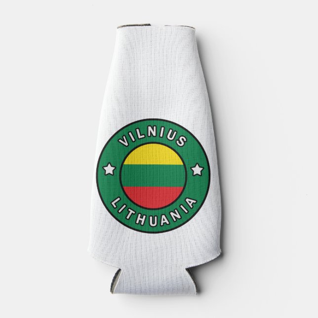 Vilnius Lithuania Bottle Cooler (Front)