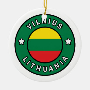 Vilnius Lithuania Ceramic Ornament