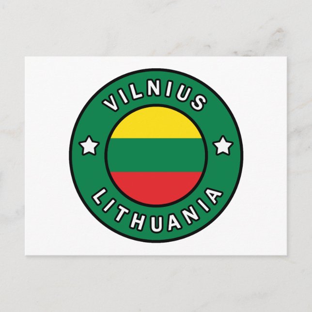 Vilnius Lithuania Postcard (Front)