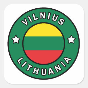 Vilnius Lithuania Square Sticker
