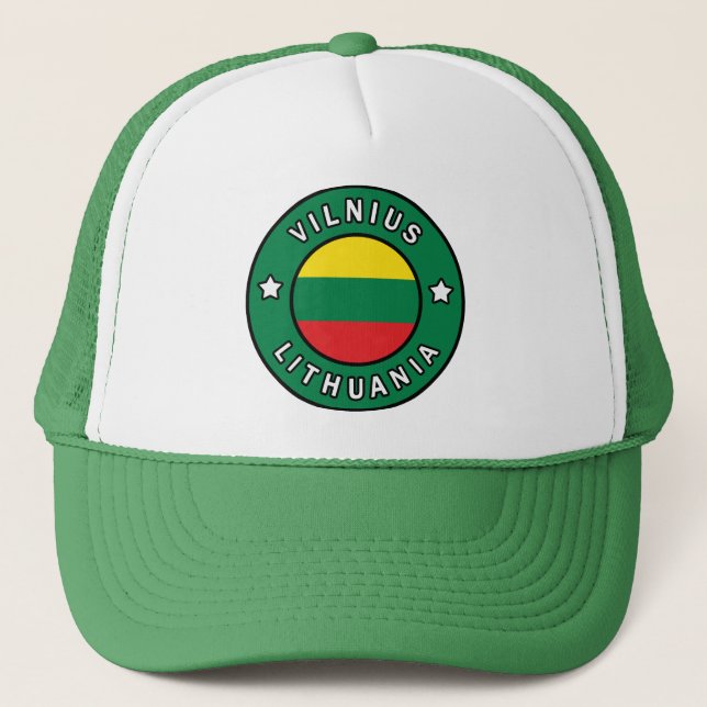 Vilnius Lithuania Trucker Hat (Front)