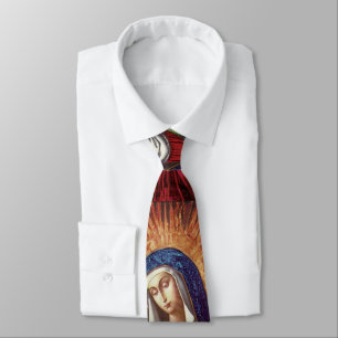 Vilnius Madonna in Prayer ... fine art Tie