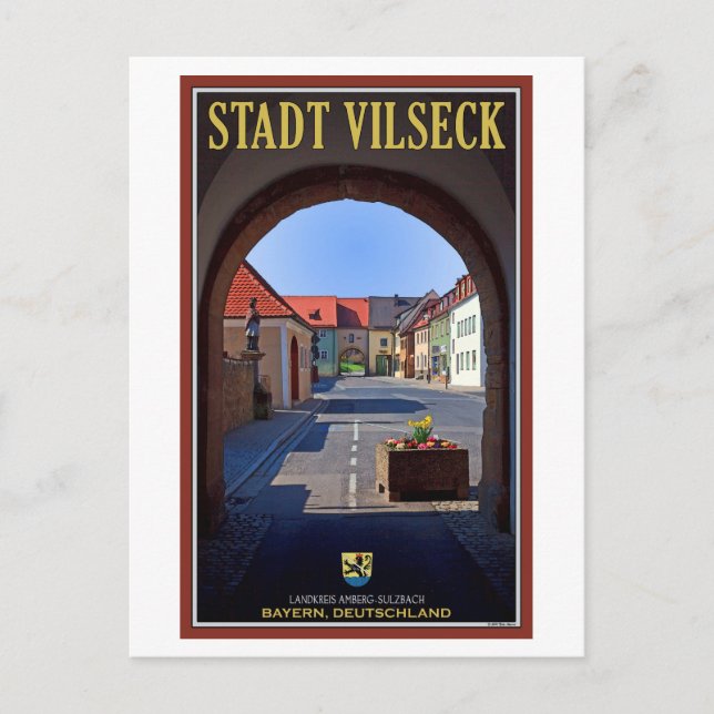 Vilseck - View from Tower Gate Postcard (Front)