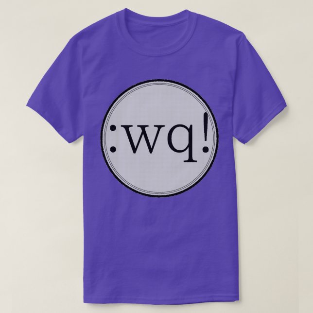 Vim editor T-Shirt (Design Front)
