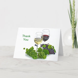 Vin 2 Cartes de remerciements