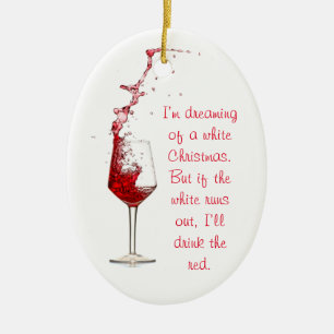 Vin amusant Ornement de Noël