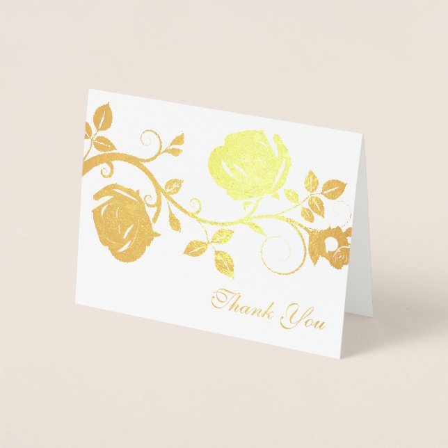 Vin carte de remerciements-Rose (Devant)