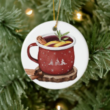 Vin chaud d'hiver Métal Cercle Ornement