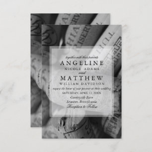 Vin Cork Faire-part de mariage