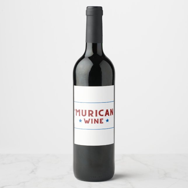 'Vin de Murcie (blanc) - 4 juillet Étiquette de vi (Devant)