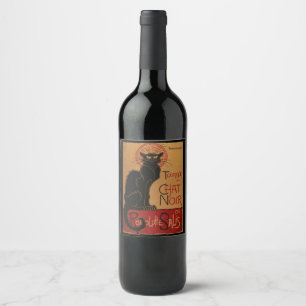 Vin de Tournee du Chat Noir et étiquettes de