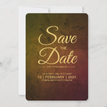 Vin D'Or Script Enregistrer La Date Invitation