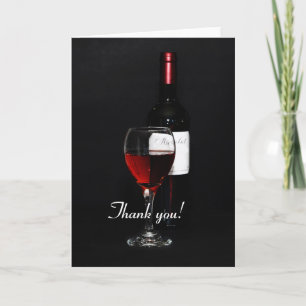 Vin et bouteille - merci