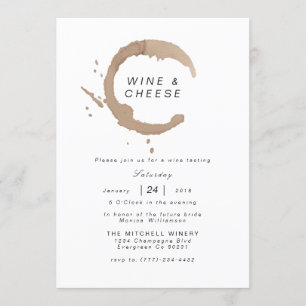 Vin et fromage sophistiqués   INVITATION