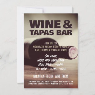 Vin et musique Flyer personnalisé Invitation