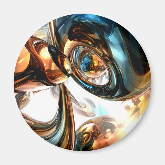 Vin et spiritueux Aimant Abstrait (Devant)