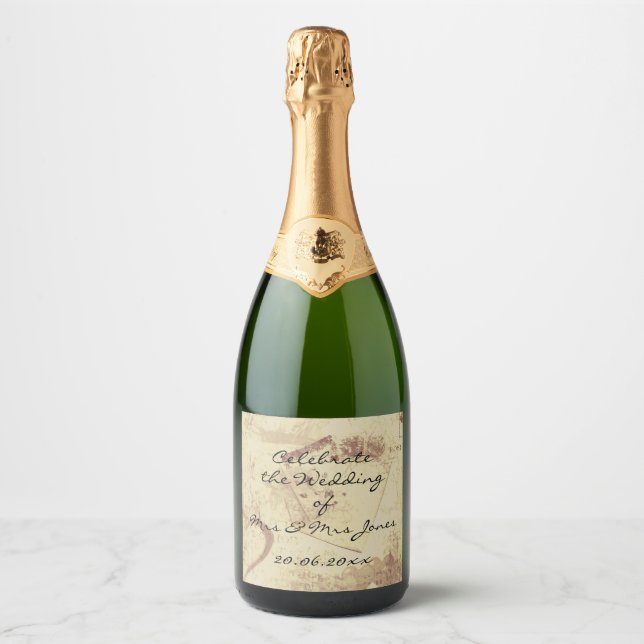 Vin mousseux (ou vin) Étiquettes de bouteille - Cé (Devant)