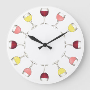 Vin o' Horloge Rouge Rosé Blanc Verres Bar