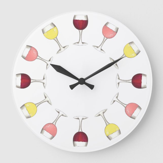 Vin o' Horloge Rouge Rosé Blanc Verres Bar (Recto)