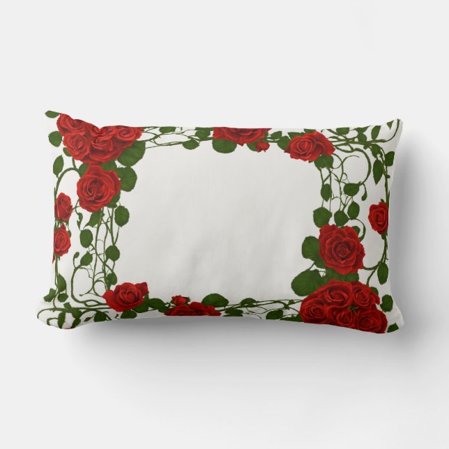 Vin Rose gothique Long Coussin - Ele Florale sans  (Recto)