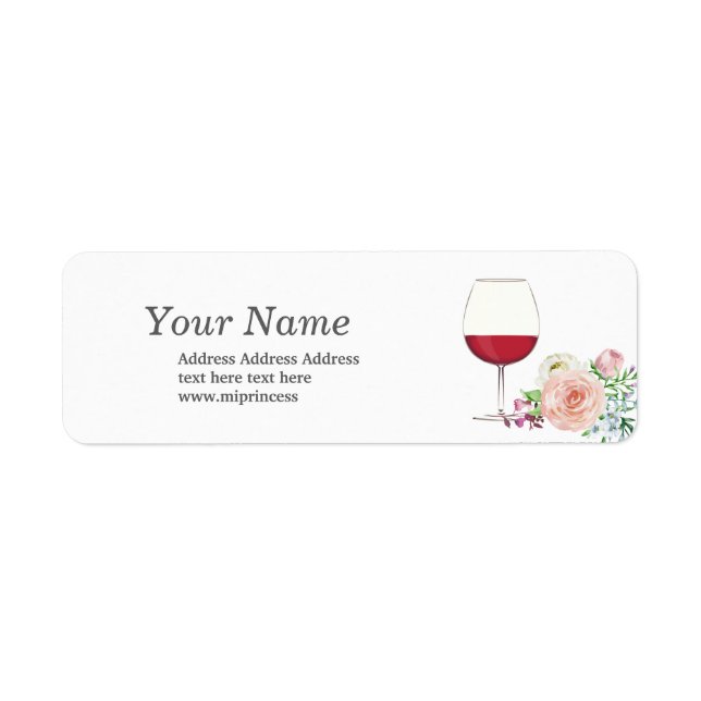 vin rouge, adulte, vin, adresse de retour (Devant)