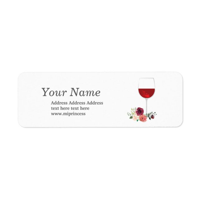 vin rouge, adulte, vin, adresse de retour (Devant)